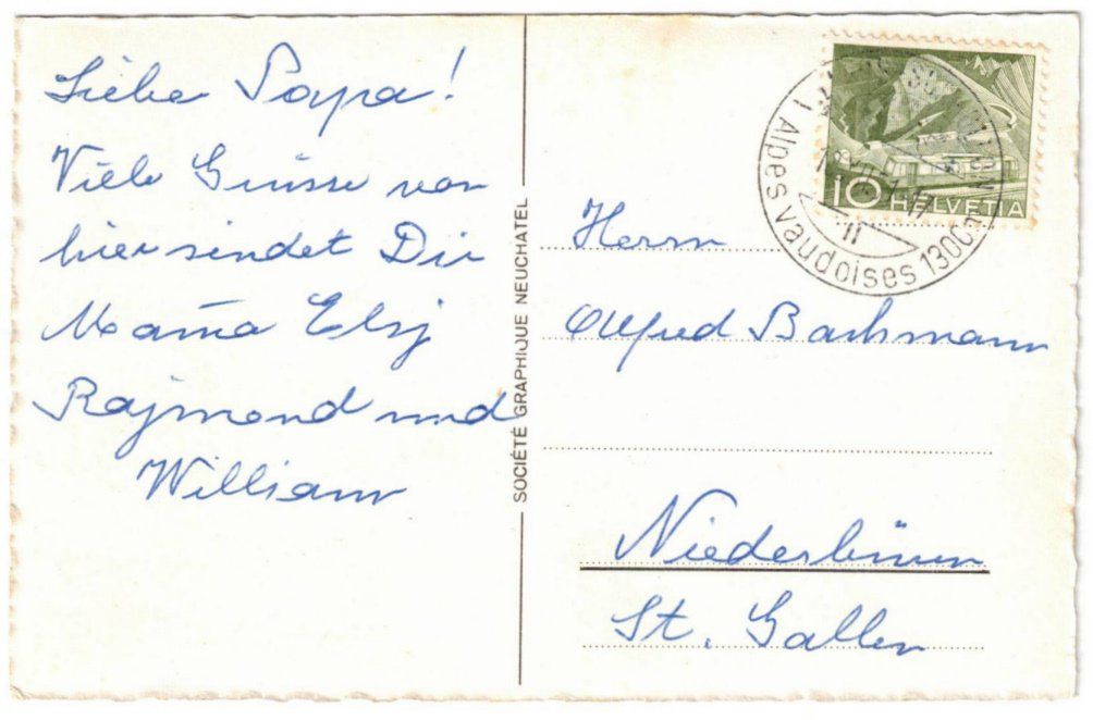 Cartoline postali: Villars - Col de Bretaye mit Funischlitten – Usato da Binningen venduto da Mountainrider 1