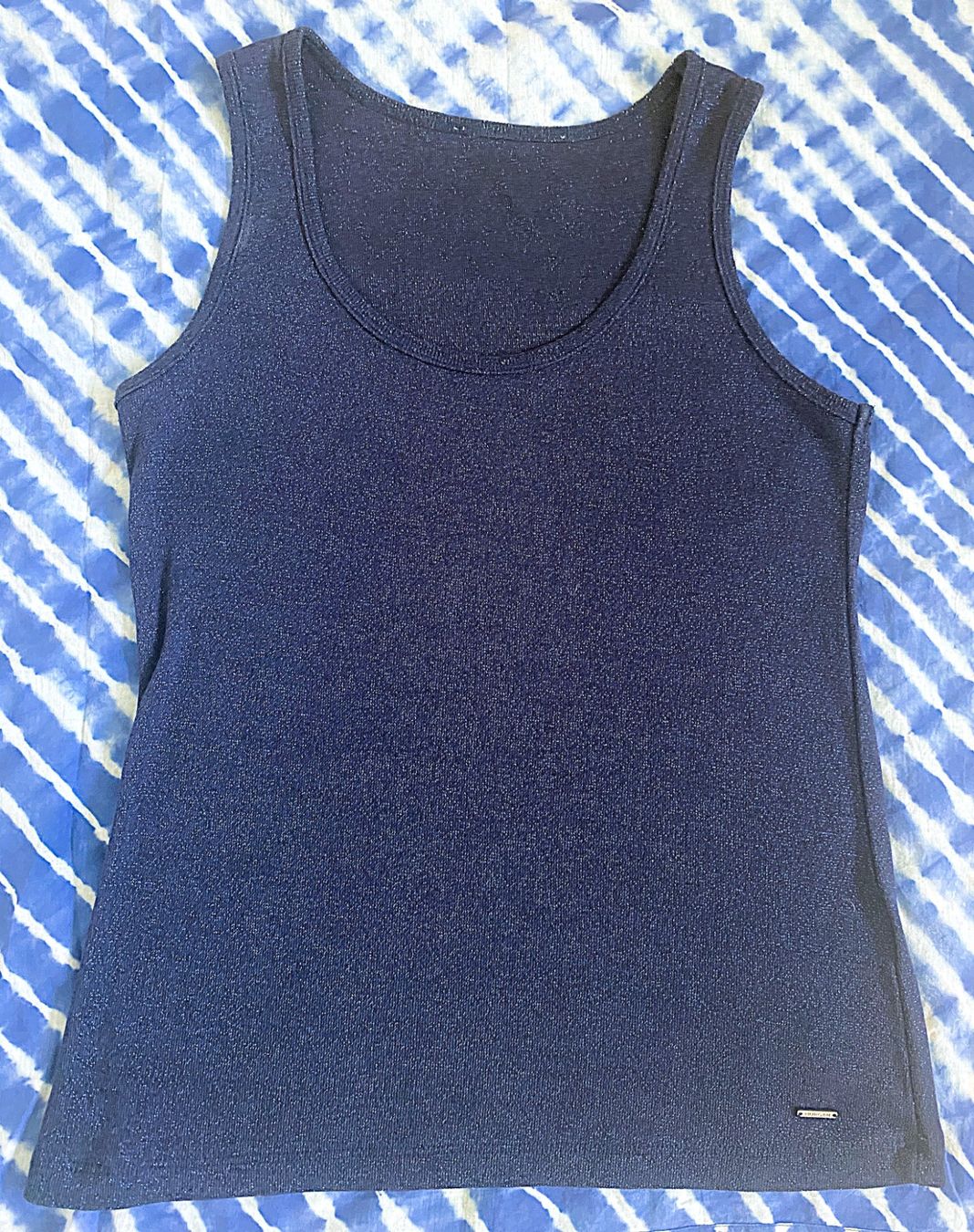 Morgan Top: MORGAN Glitzer Shirt navy 34 36 – Usato da Allschwil venduto da Rosenfee