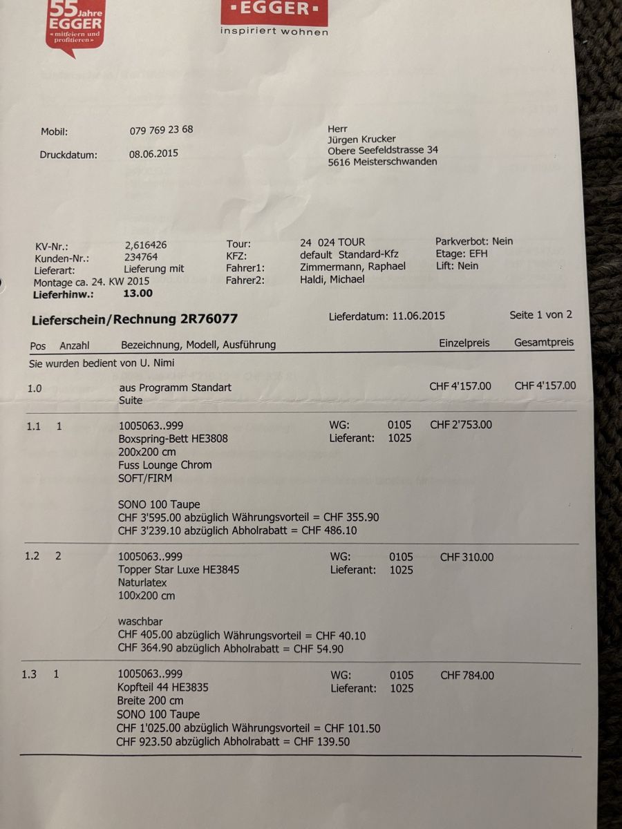 Letti: Marken-Boxspringbett 200x200 zeitlos schön – Usato da Uerikon venduto da HAJ1000 9