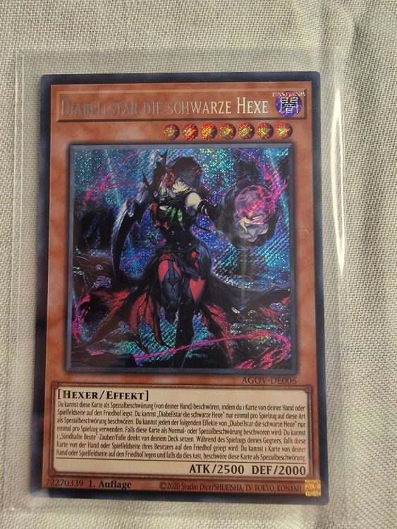 Diabellstar die schwarze Hexe Secret Rare AGOVDE006 Kaufen auf Ricardo