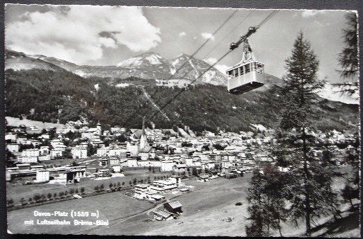 Ansichtskarten: DAVOS Luftseilbahn Bräma-Büel – Gebraucht aus Jona von philajona