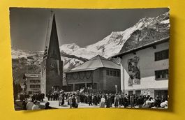 Kirche Saas-Fee Cachet K 14.07.1964