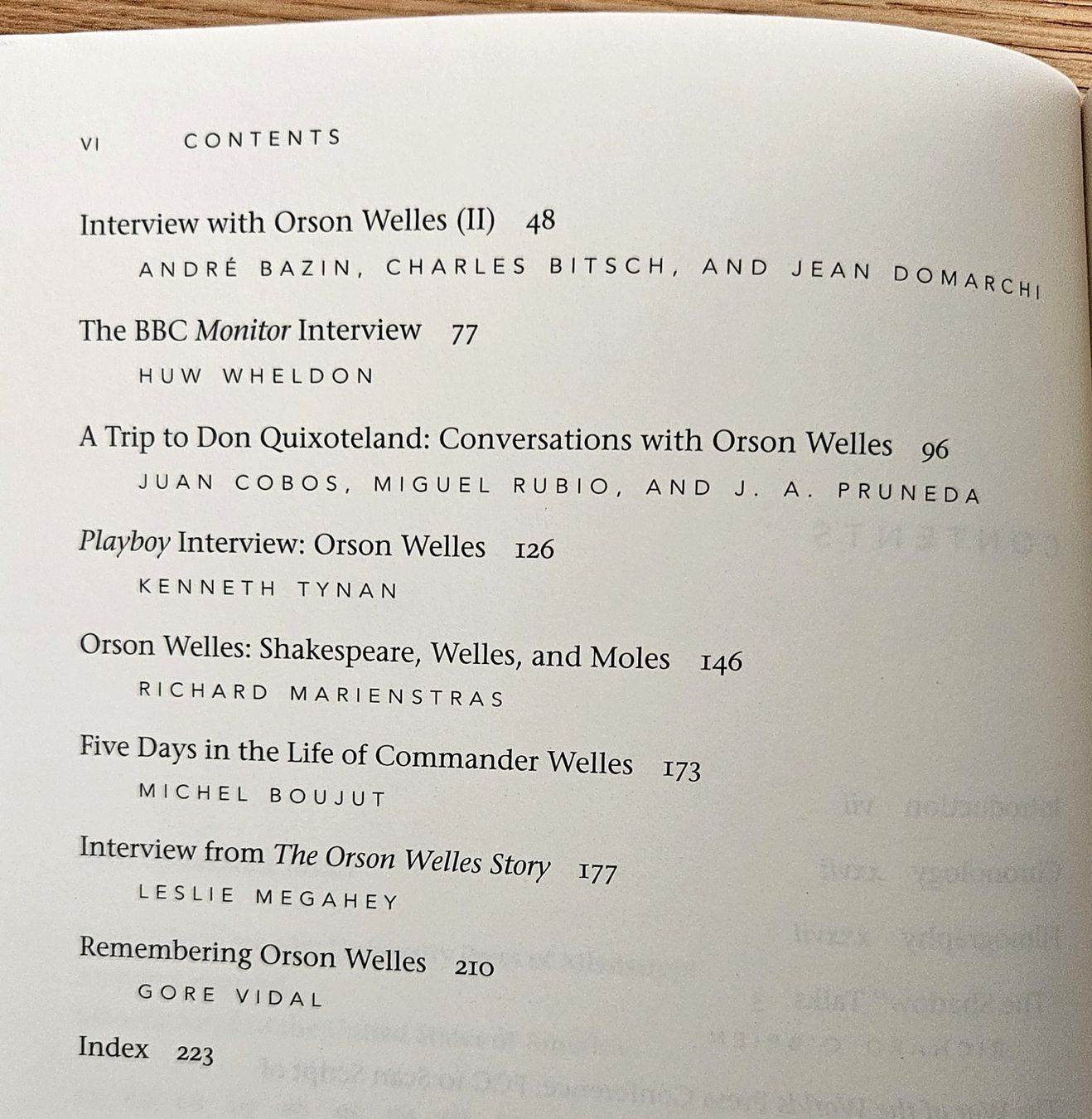 Libri: Orson Welles: Interviews – Usato da Schaffhausen venduto da asyouwestley 5