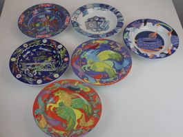 5er Set Design Suppenteller BOPLA Langenthal 22 cm