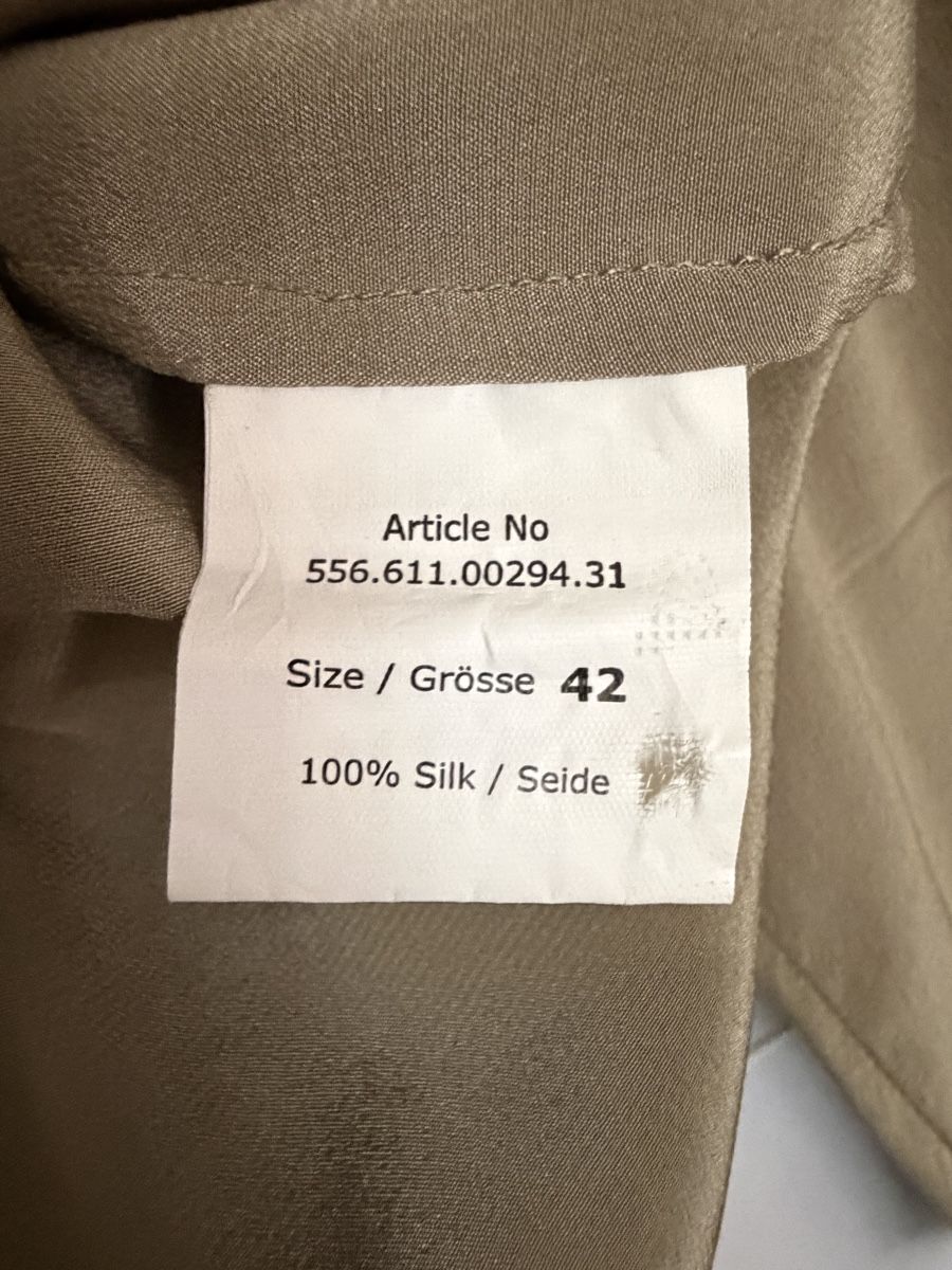 Navyboot Blusen: Navyboot Seidenbluse in der Gr. 42 in Khaki – Gebraucht aus Grenchen von servet.t 3