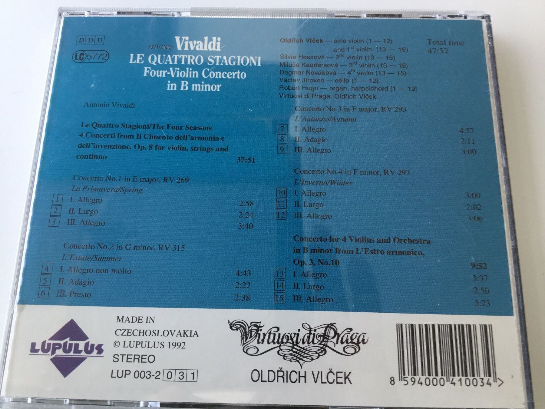 CD: Vivaldi - Le Quattro Stagioni – Usato da Rüti ZH venduto da alumedien 1