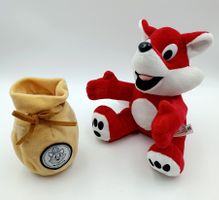 UBS Kinder Spardose, Stofftier Fuchs