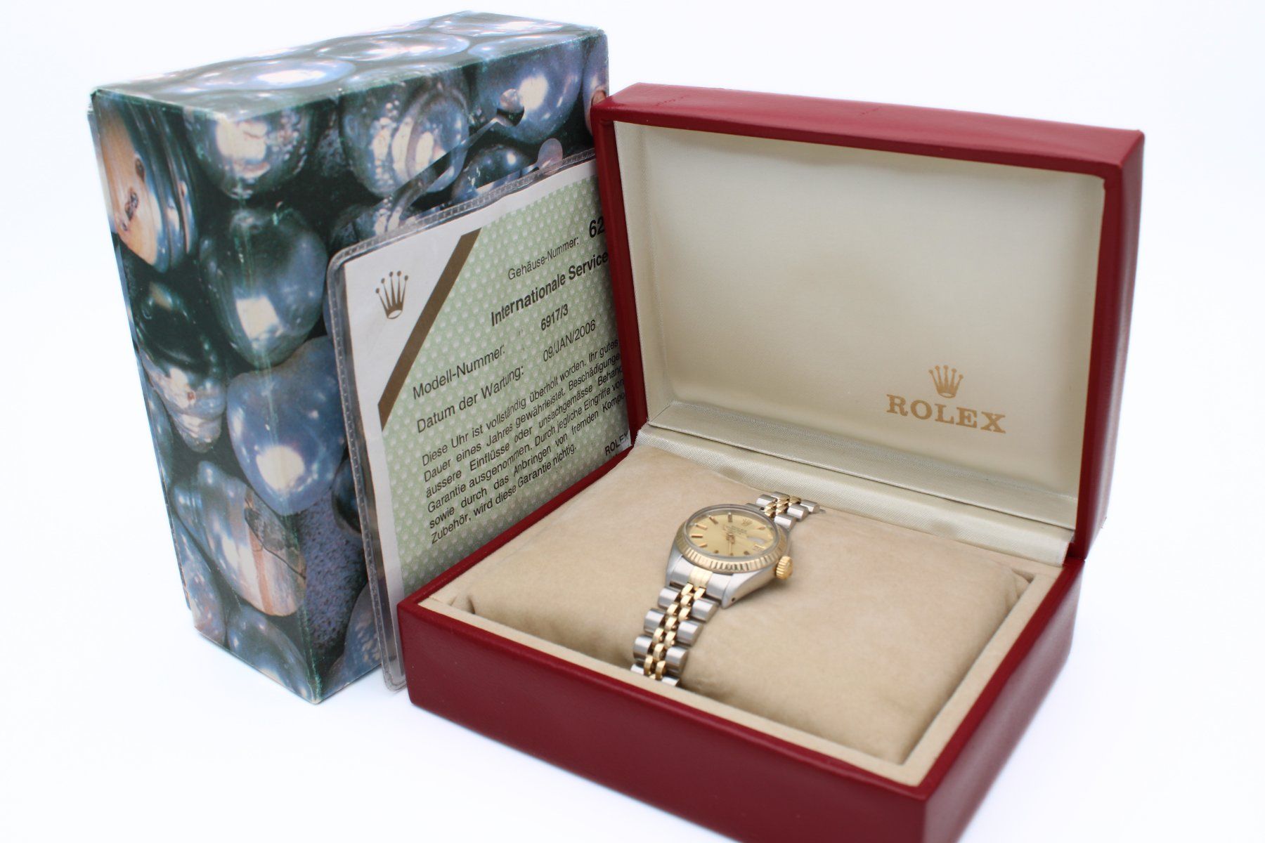 Rolex Orologi: Rolex Lady Datejust 26mm Ref. 6917 mit Box & Service Papier – Usato da Brüttisellen venduto da AlphaOmega05 9