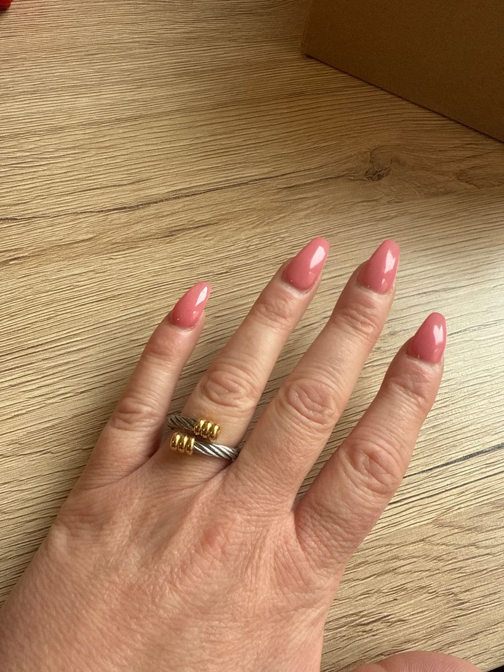 Anelli: Charriol Cable Ring Stahlseil Goldfarben Designer – Usato da Wettingen venduto da Ni_la_lo 4