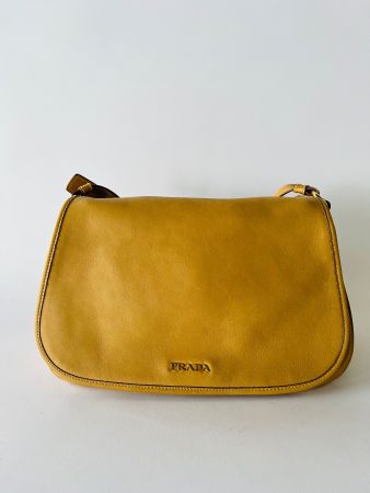 Prada Glattleder Vintage Tasche, hellbraun, Top Zustand!