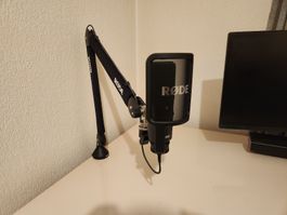 Røde Tonstudio Mikrofon NT-USB+ und Studio Arm PSA1+
