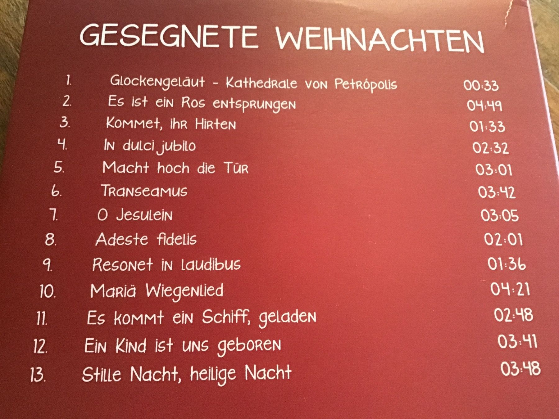 CD: Weihnachtslieder  vom Kinderchor Canarinhos  Brasli – Usato da Thierachern venduto da sweden08 1