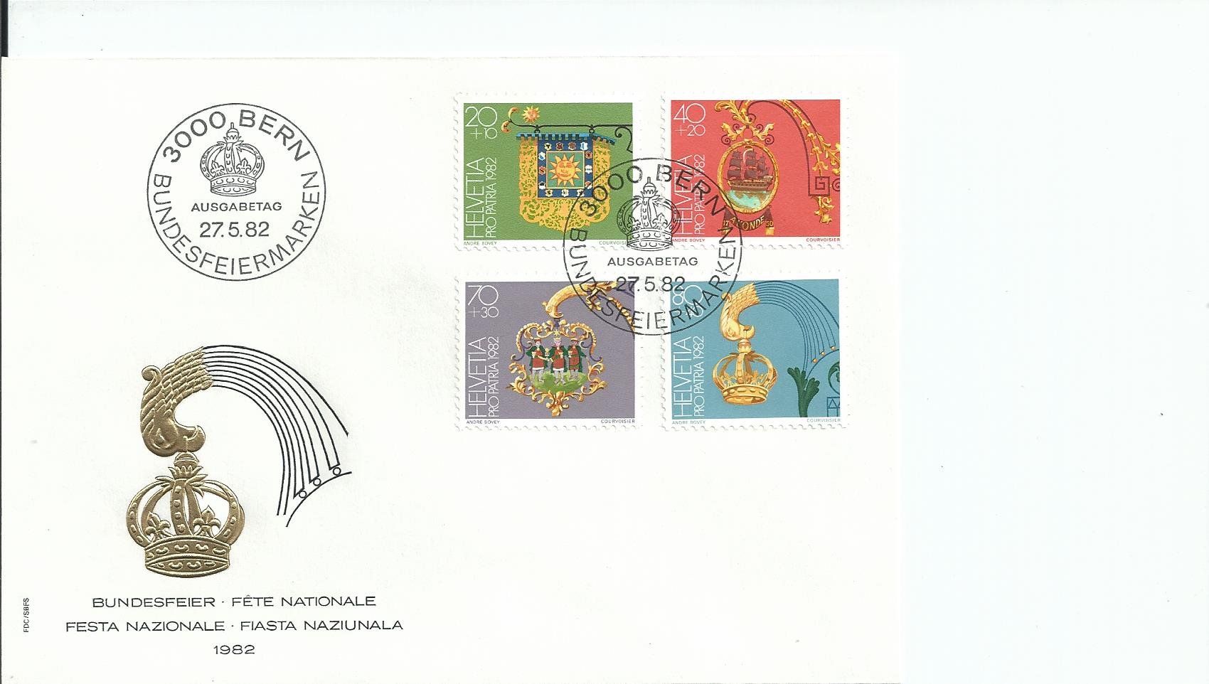 Tutti i francobolli: 1982 Pro Patria – Usato da Trübbach venduto da Sammer51
