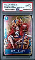 ONE PIECE PSA 10 - Monkey D. Luffy Weekly Shonen Jump #36-37