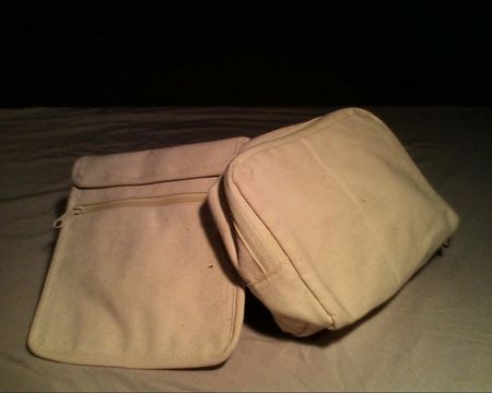 Praktische Vintage Umhängetasche / Reisetasche, 2-Teilig