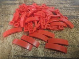 lego 93273 lot de 40 pièces Red Slope, Curved 4 x 1 x 2/3
