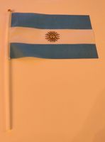 Argentinien Flagge Fahne mit Stiel neu