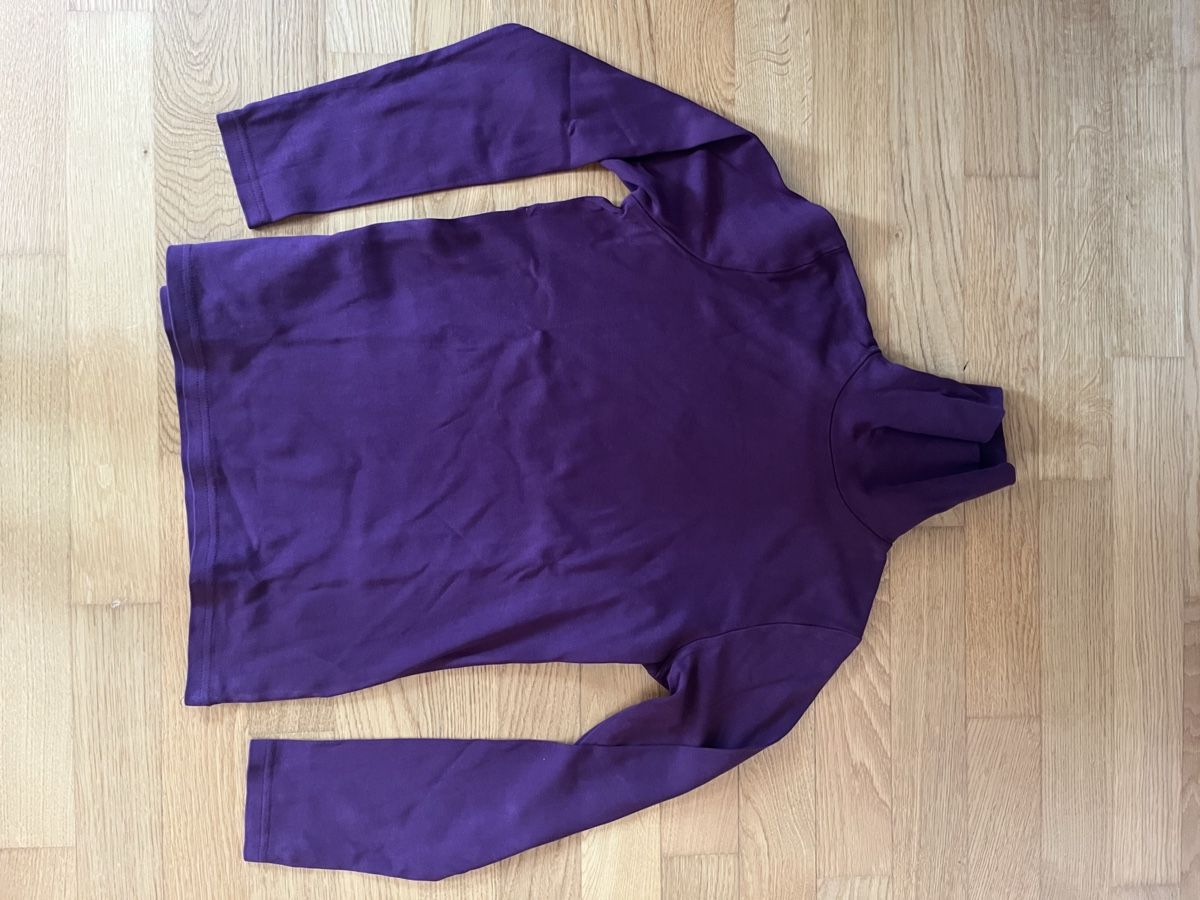 Pulls & Sweat-shirts: Rollkragenpullover dunkelviolett Baumwolle  – D'occasion à Stadel par Comporta