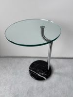 Runder Tisch mit Marmorsockel Beistelltisch ⌀ 40cm praktisch