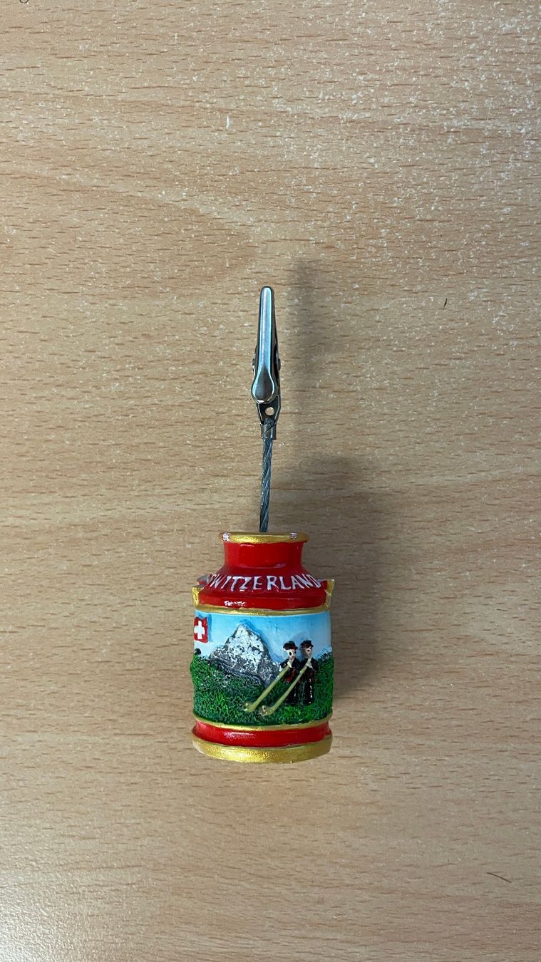 Tutte le decorazioni: Schweizer Souvenir Milchkanne mit Clip – Usato da Glattfelden venduto da cybermaxx 2