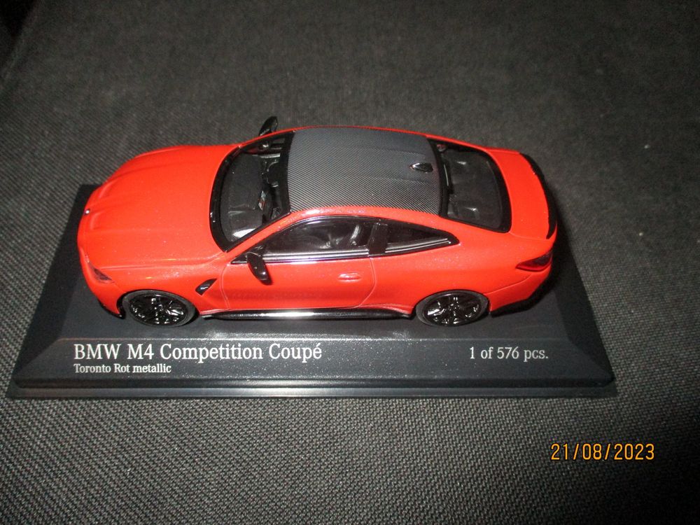 BMW M4 CompetitionCoupè TorontoRot Mèt. 2020 Minichamps 1:43