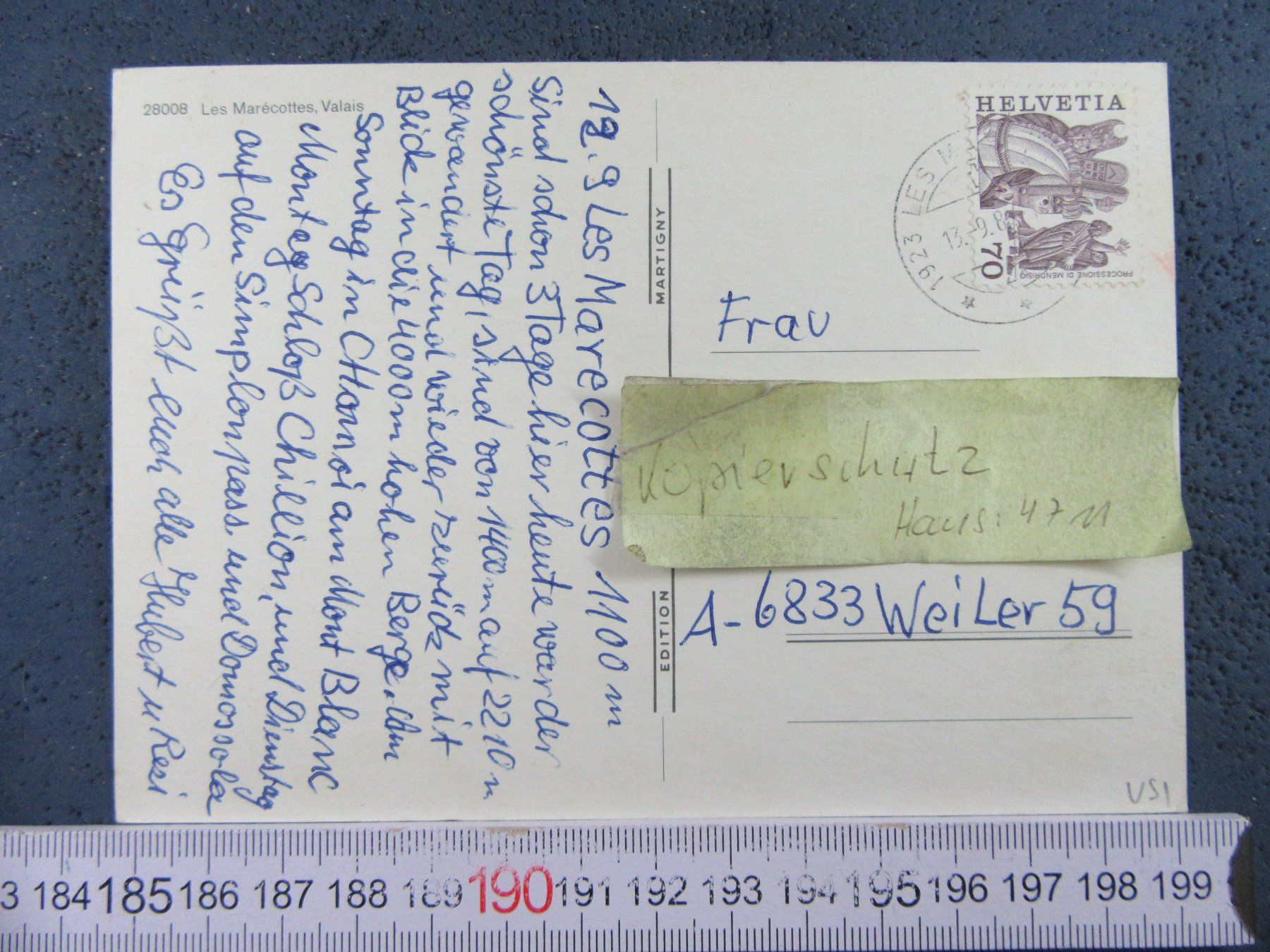 Cartoline postali: LES MARECOTTES VS AK – Usato da Ettingen venduto da Hausi4711 1