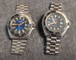 2x Miraxel Taucheruhren Ø ca. 40mm