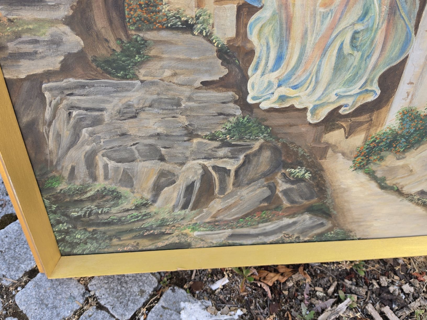 Tableaux: Gemälde Engel Landschaft gerahmt  – D'occasion à Mettlen par elios0888 6