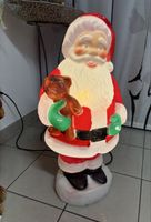 Weihnachtsmann Deko beleuchtet Kunststoff gebrauchter Zustan