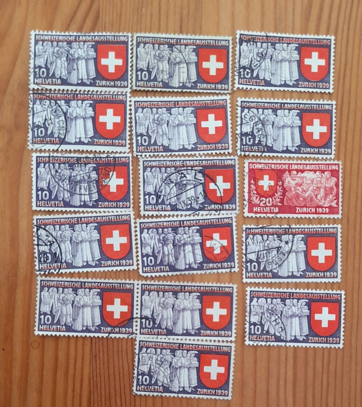 Alle Briefmarken: Schweizerische Landesausstellung 1939 – Gebraucht aus Balgach von SIMEON27 1