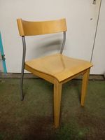 Buche Stuhl, helles Holz, Metallgestell, Top Zustand!