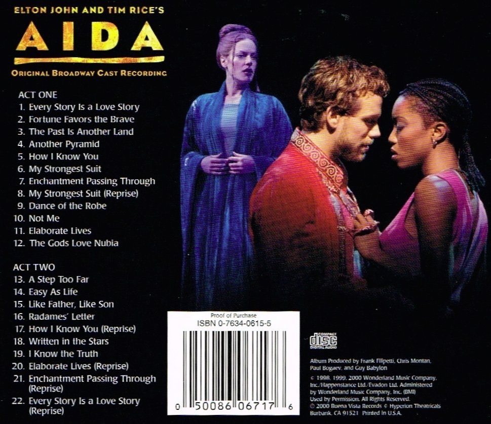 CD: AIDA, Musical, Elton John – Usato da St.Gallen venduto da Paddington11 4
