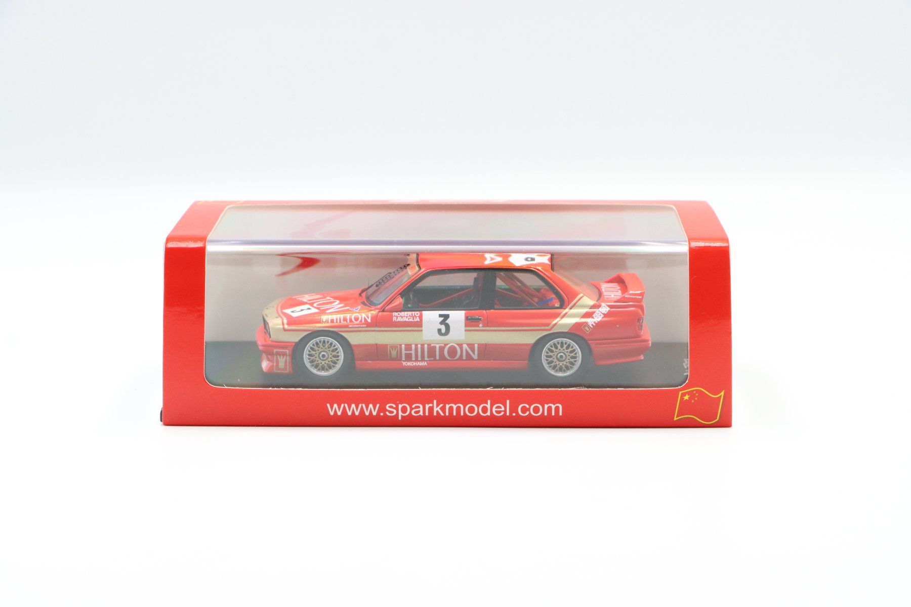 BMW Modellini d'auto: BMW M3 E30 Winner Macau GP 1987 1:43 Spark – Nuovo e nell'imballaggio originale da Bühl b.Aarberg venduto da modelldiecast