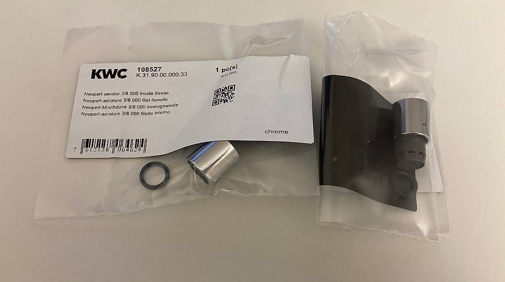Rubinetteria: KWC Mischdüse / 3/8" Chrom Innengewinde – Usato da Innerberg venduto da Spidii