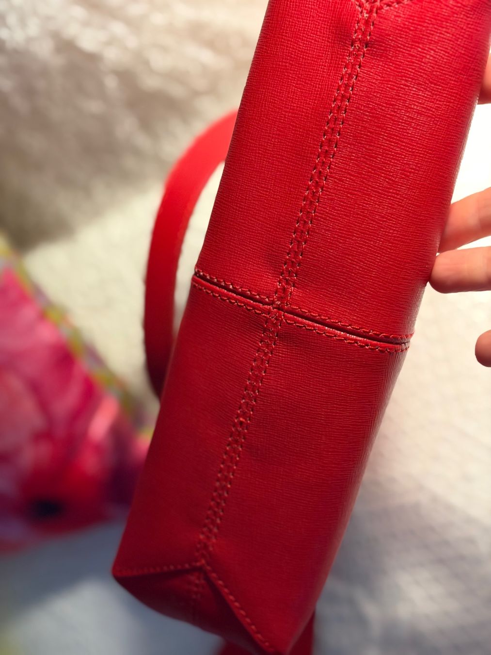 Taschen für Damen: Sac Sequoia cuir rouge – Neu (gemäss Beschreibung) aus Binz von Doduc 1