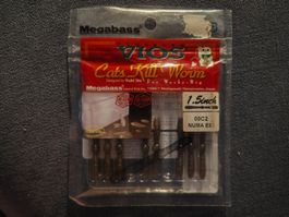 Köder Megabass VIOS Cats Kill Worm 1.5inch, 8 Stk