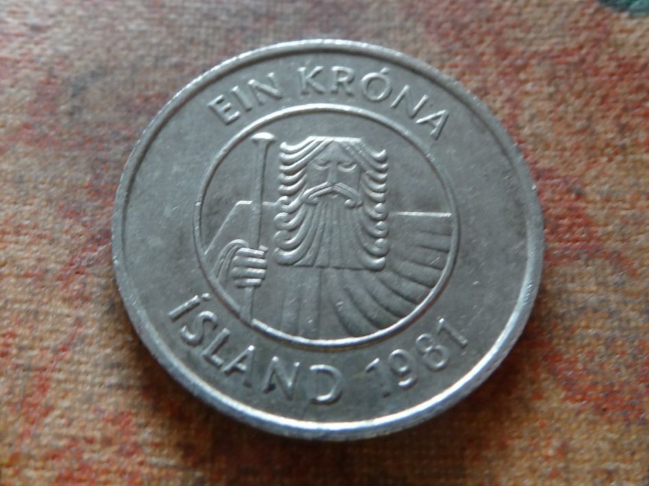 Tutti le monete: ISLANDE  1  Krone  1981 – Usato da Romanel-sur-Lausanne venduto da Swift13