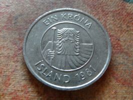 ISLANDE  1  Krone  1981