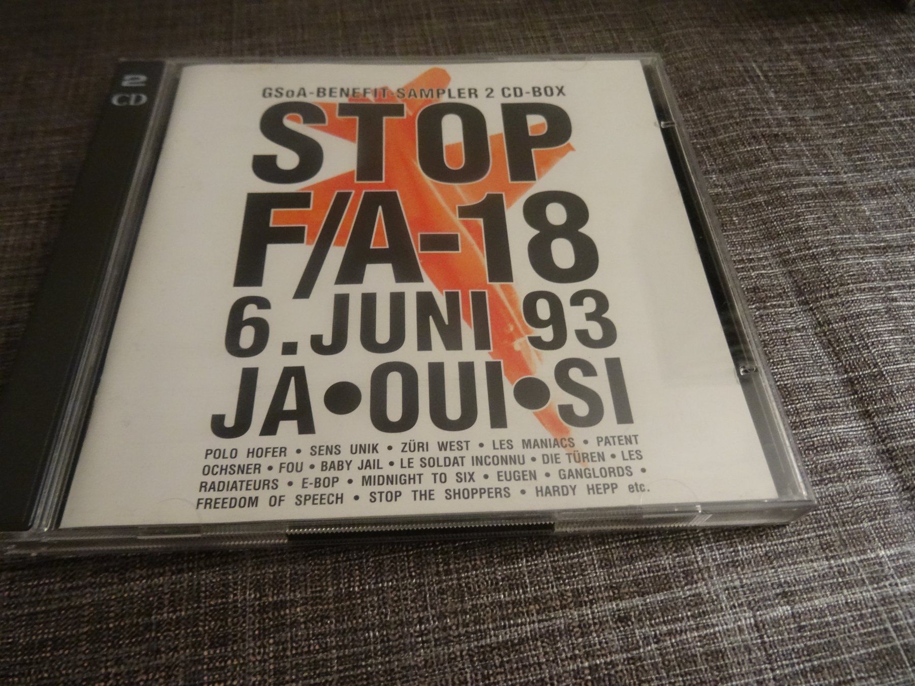 CD: STOP F/A-18 - GSoA-Benefit Sampler 2 CD-Box – Usato da Olten venduto da Disc-Ausverkauf