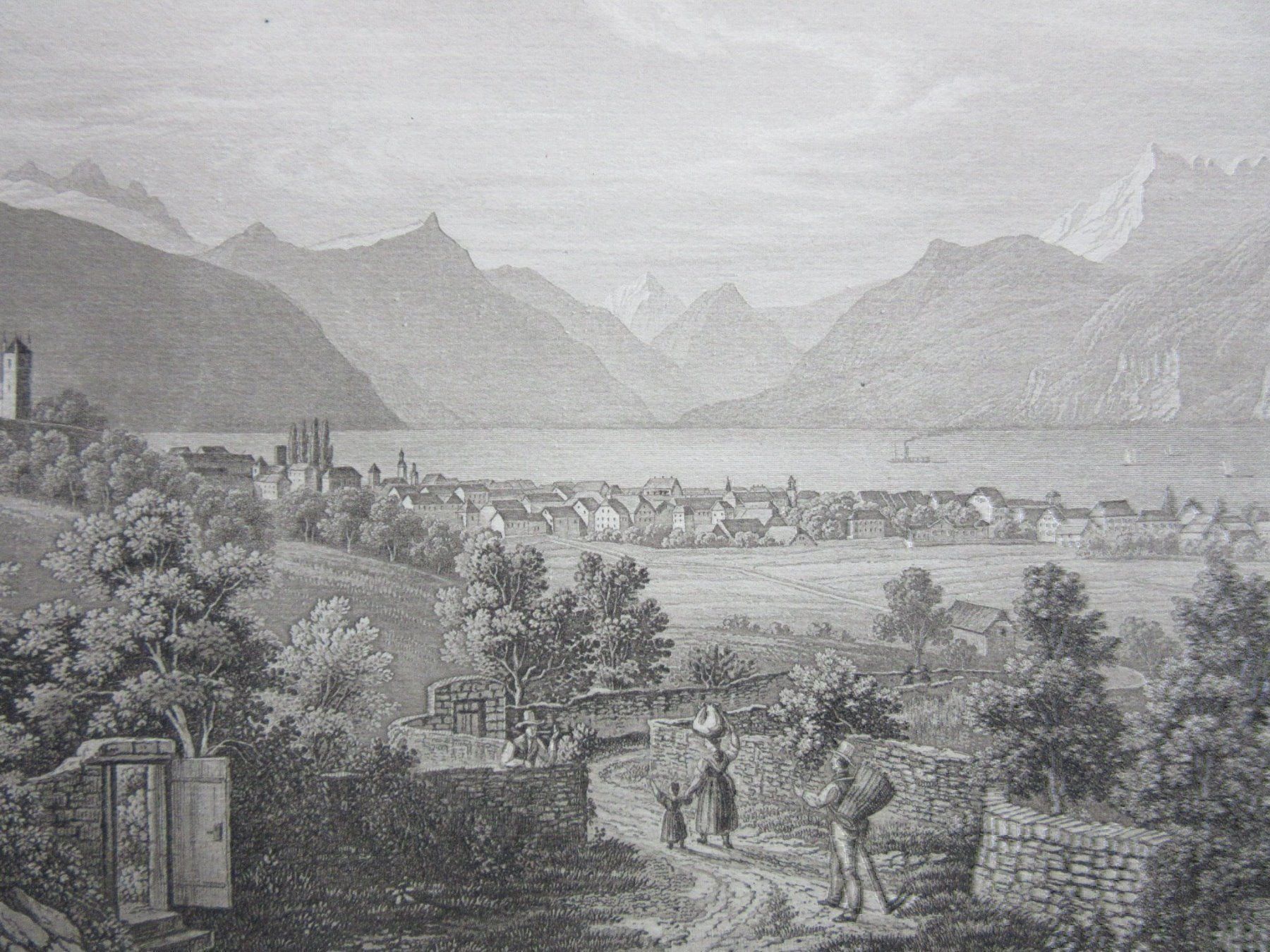 Incisioni: VEVEY AQUATINTA – Usato da Gersau venduto da grafik-kunst