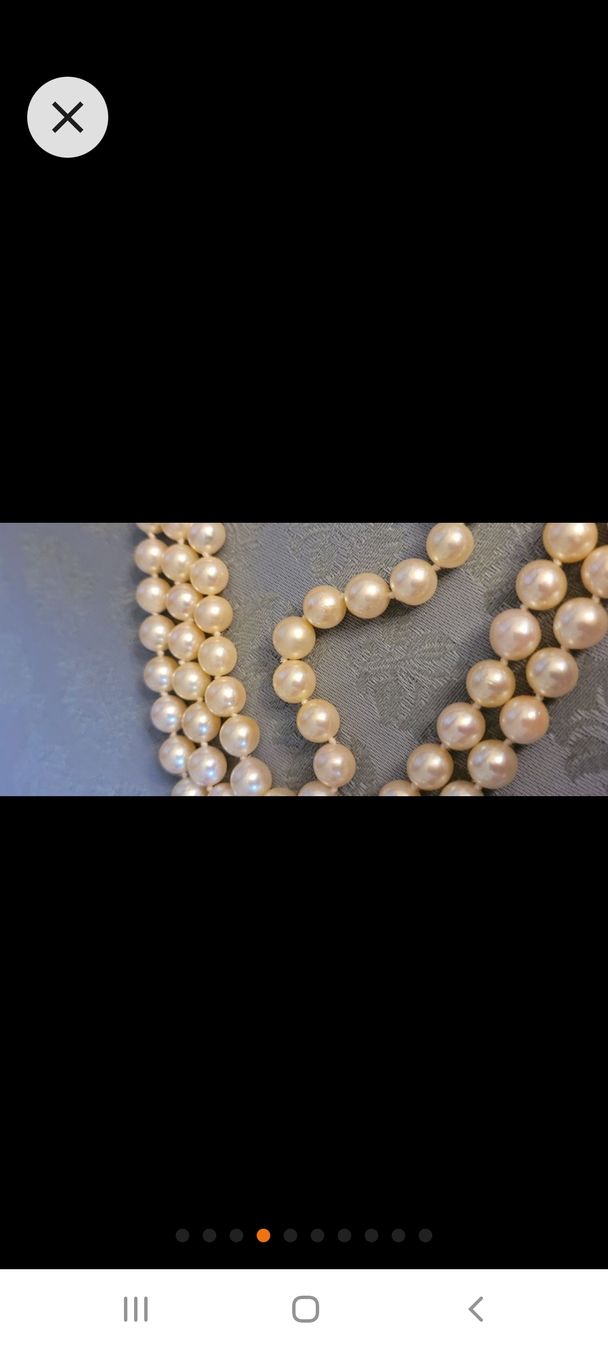Catenine: Perlencollier 3 Rang Perfekt Precious Anmutig Einzigartig – Usato da Winterthur venduto da Gartenoase144 2