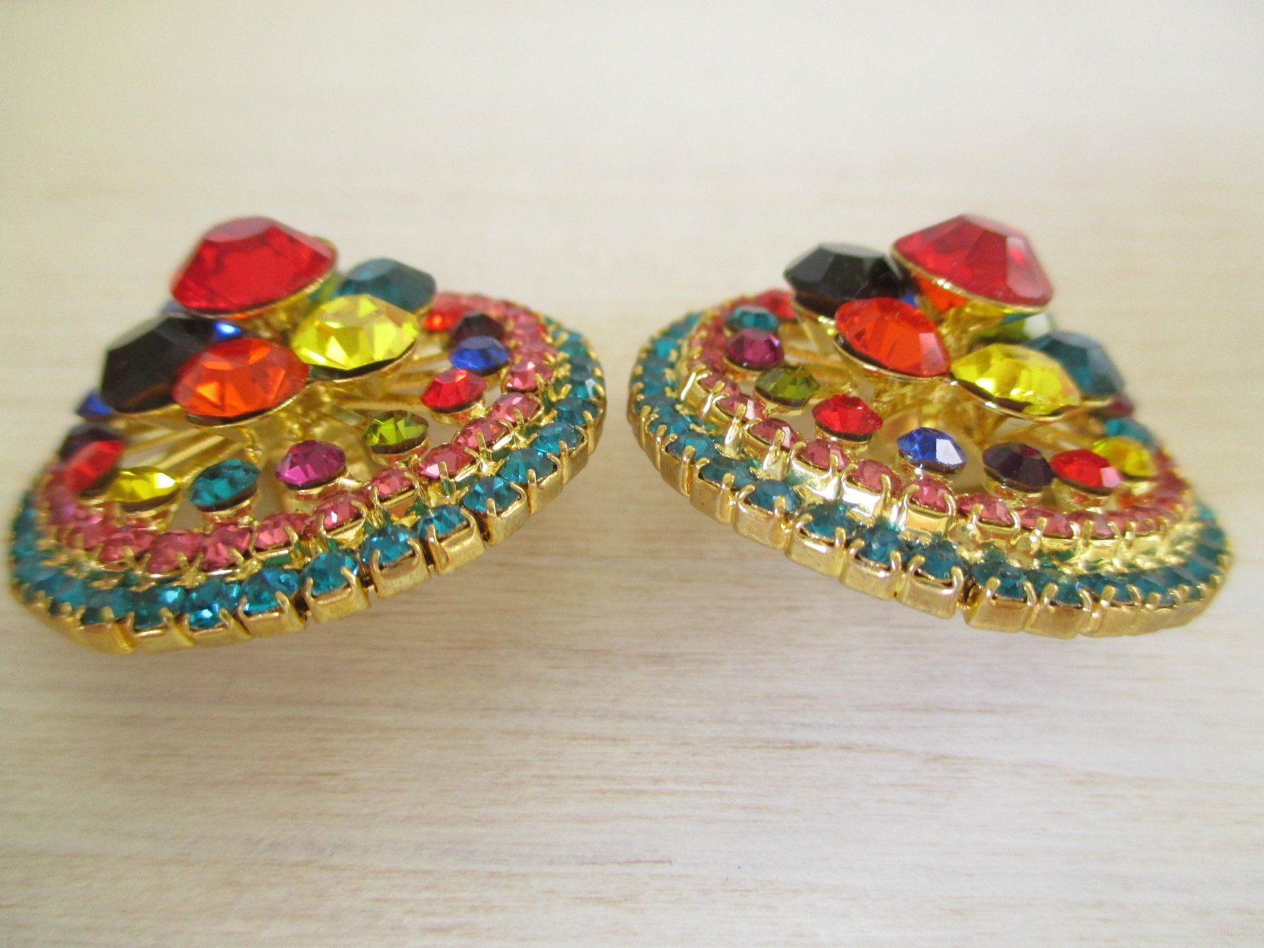 Ohrringe & -stecker: Statement Ohrclips Strass Vintage Clips Ohrringe – Gebraucht aus Rorschacherberg von Marubium 2