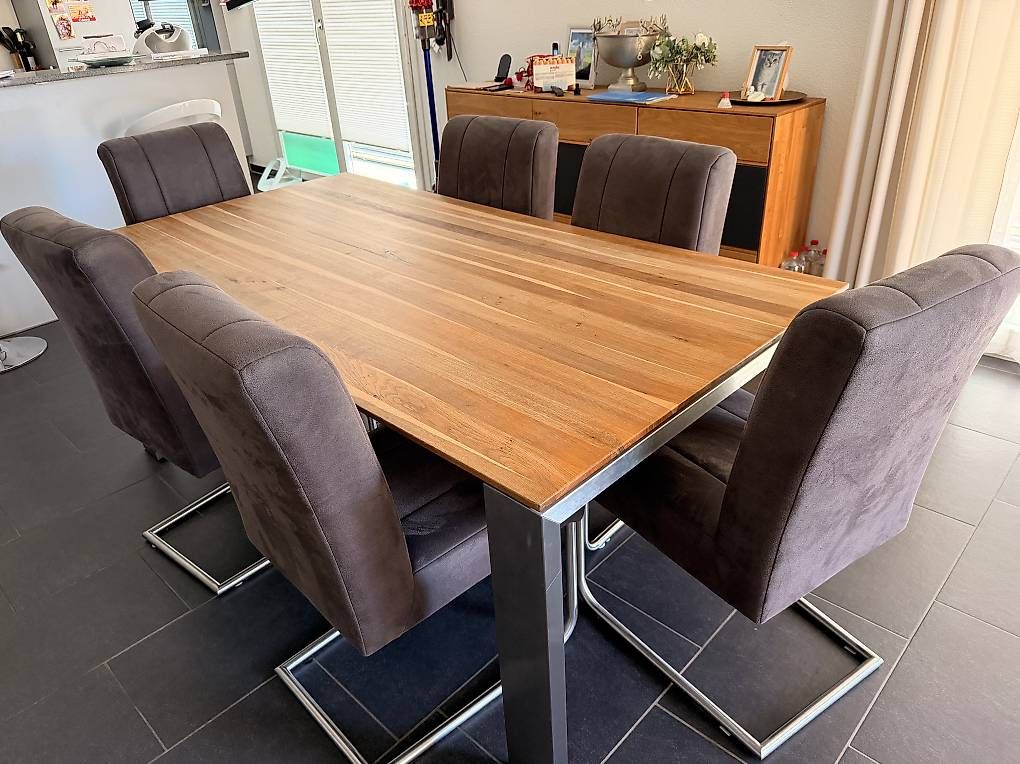 Stühle: 6x esszimmerstühle mikrofaser deluxe – Gebraucht aus Bonstetten von Jacqueline-Wi