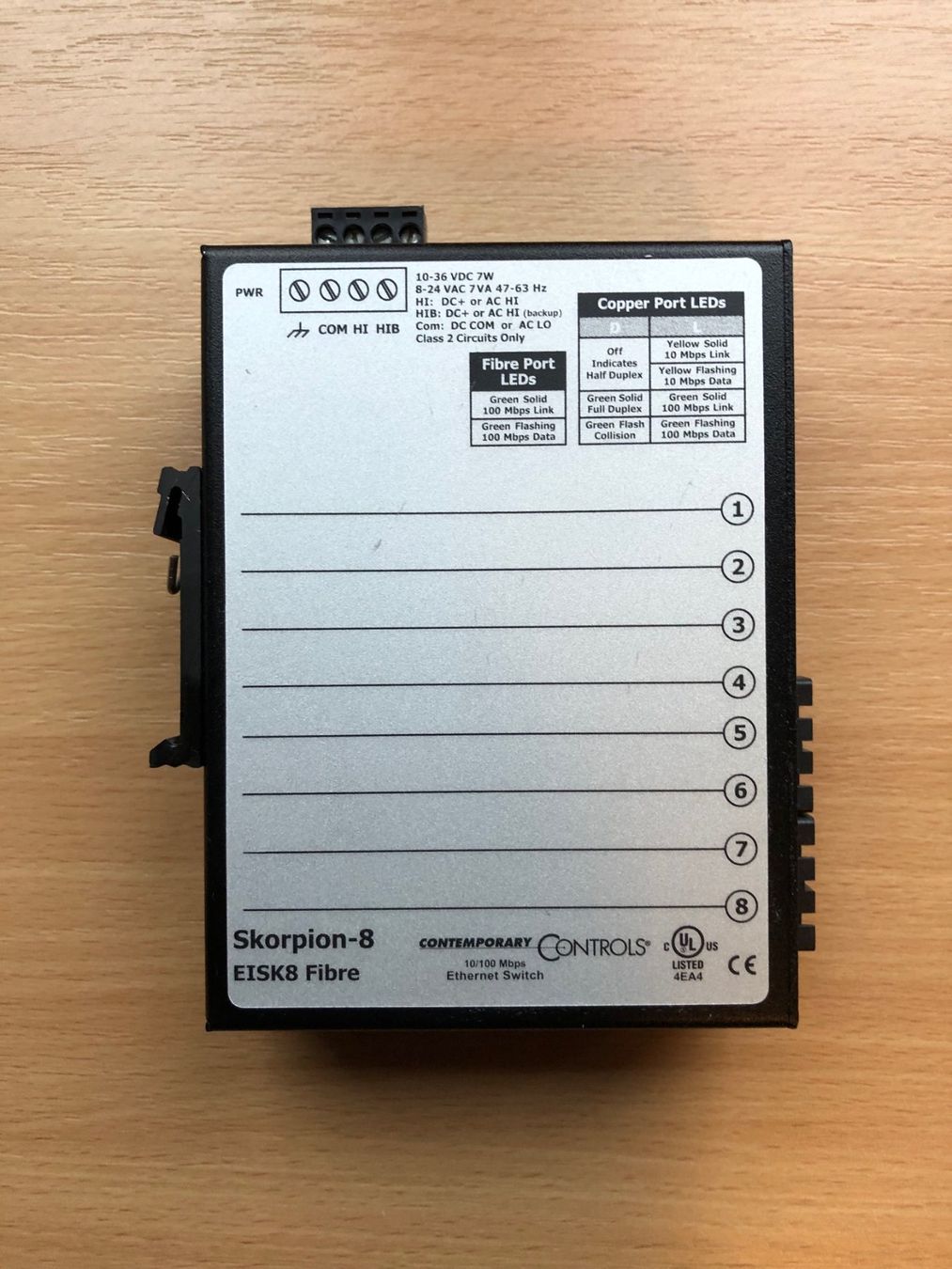 Hub & Switch: CTRLink Skorpion-Fibre-Switch EISK8-100T-FCS – Usato da Buchs SG venduto da Handyman77 1