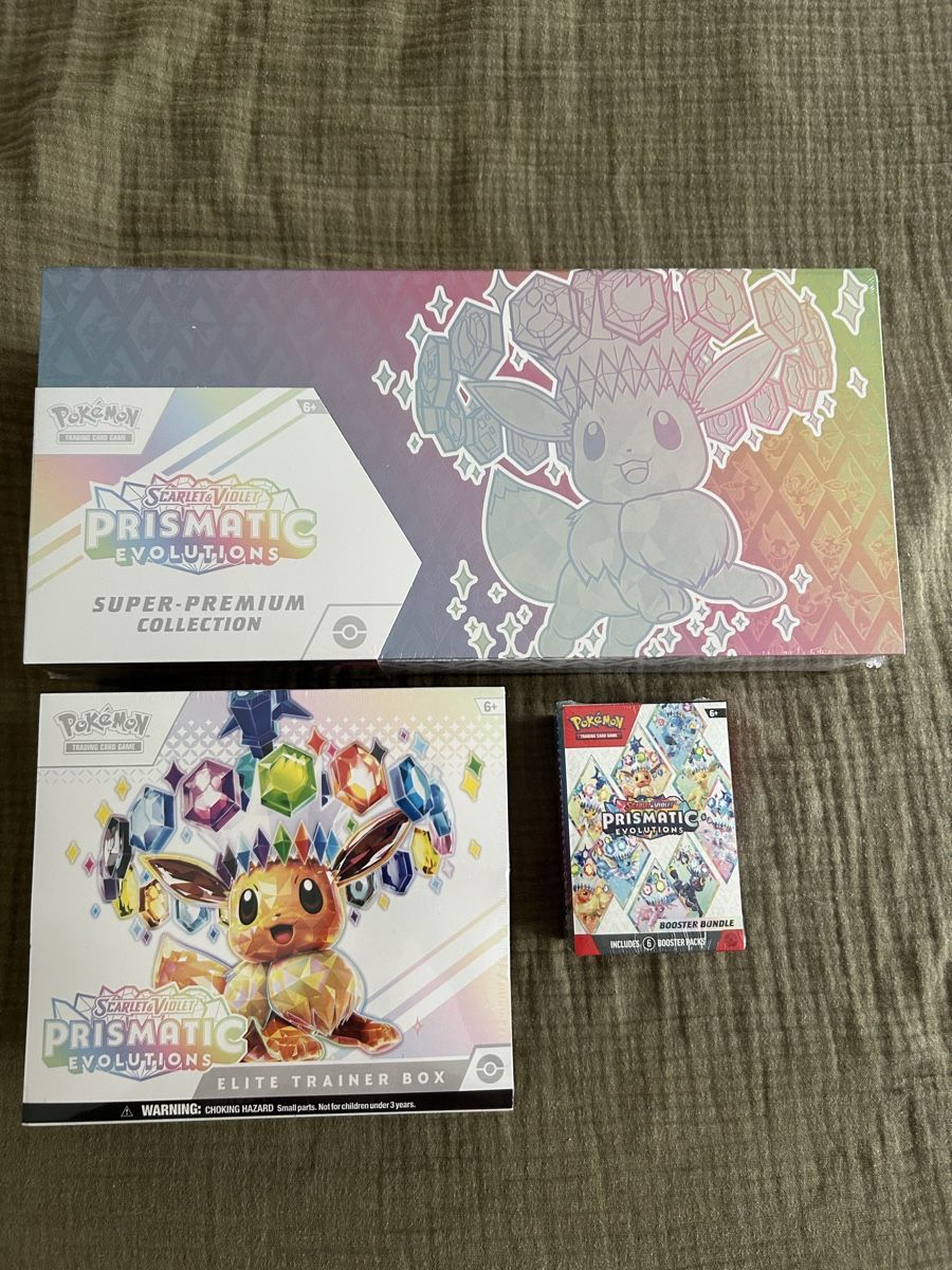 Pokémon Cartes à collectionner: Prismatic Evolutions SPC, ETB and BB – Neuf avec emballage d'origine à Pratteln par dav_7ccc