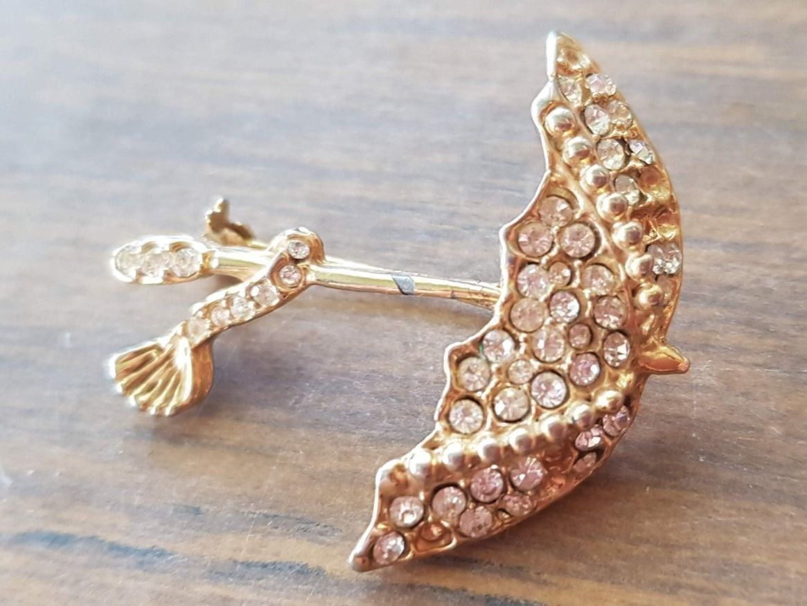 Spille & Fermagli: Brosche Schirm Modeschmuck – Usato da Mörschwil venduto da wunderkiste44 5