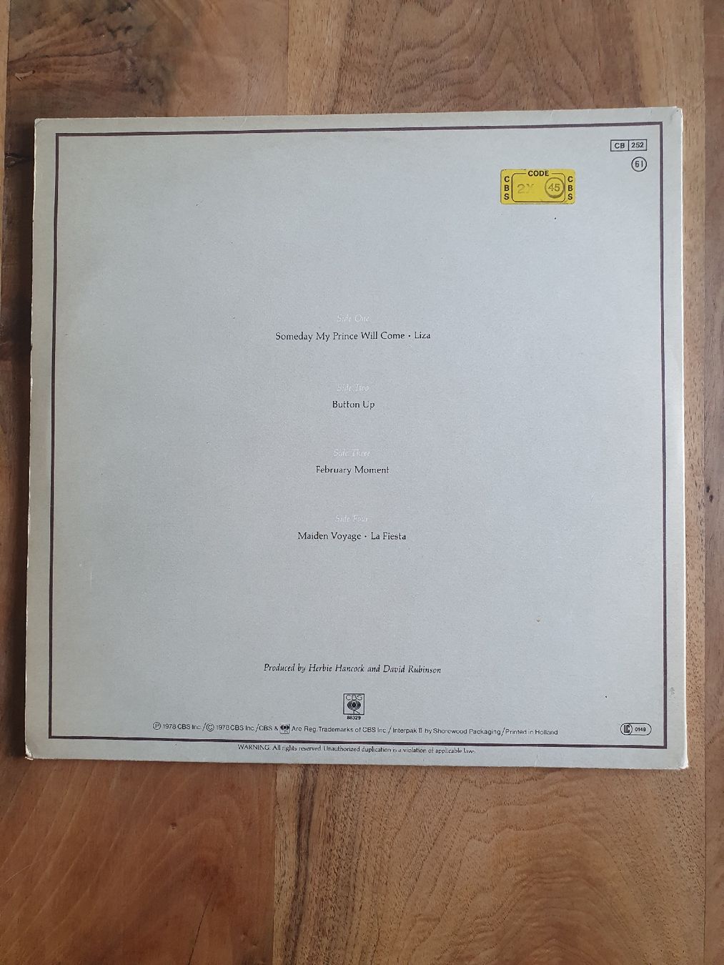 Vinyles: Herbie Hancock & Chick Corea  - In Concert – D'occasion à Sirnach par dimitri1963 1