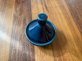 Tajine Tongefäss / grüne Schale mit Deckel - NEU