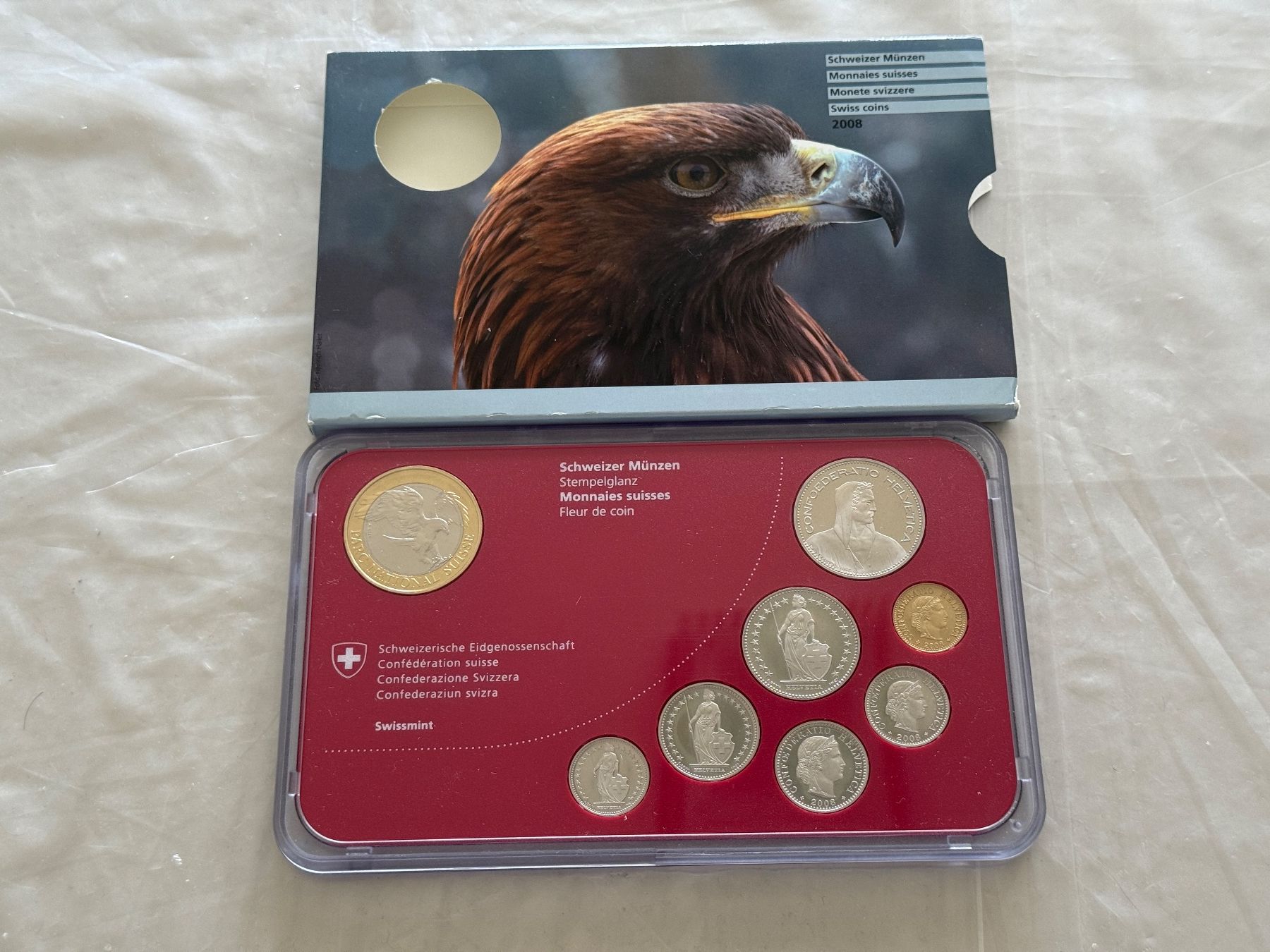 Tutti le monete: Schweizer Münzsatz 2008  Stempelglanz – Nuovo (secondo la descrizione) da Wallisellen venduto da SWISS_SILVER1 1