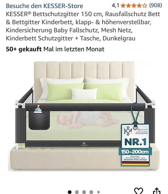 Lauf- & Sicherungsgitter: Kesser Rausfallschutz Bett – Gebraucht aus Kreuzlingen von yviham 3